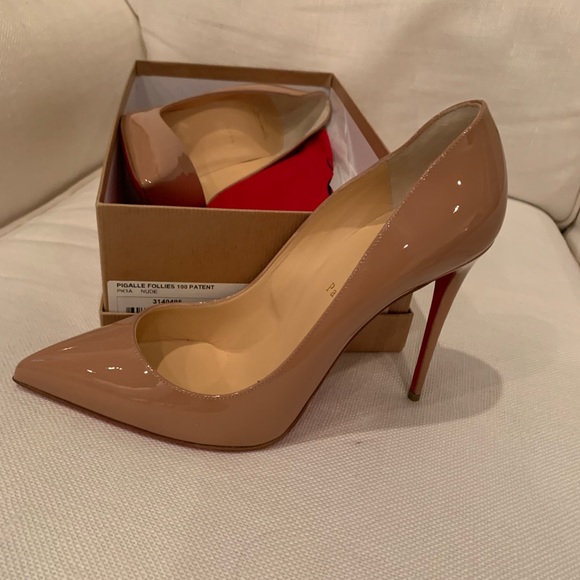 Christian Louboutin Pointed Toe 100 heel shoes - Picture 3 of 7